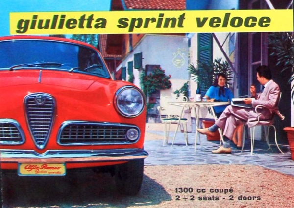 Alfa Romeo Giulietta Sprint Veloce Modelprogram 1958 Carbrochure (1164)